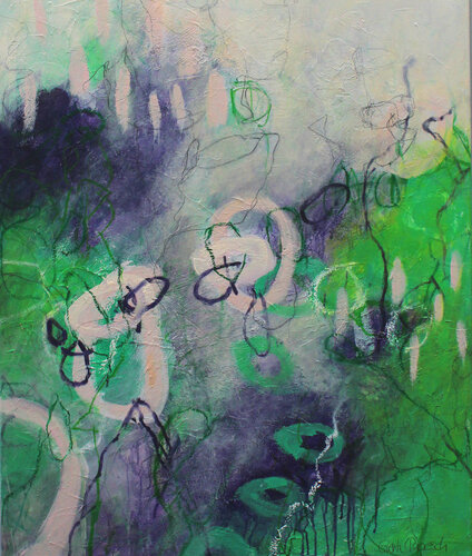 Im Frühlingsgrund di Gerti Papesch, Pittura in vendita su Singulart
