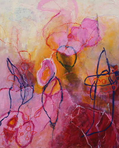 Rosenzeit di Gerti Papesch, Pittura in vendita su Singulart