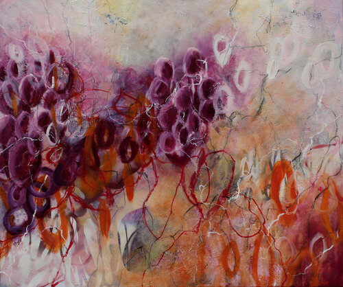 Brombeerzeit von Gerti Papesch, Malerei kaufen auf Singulart