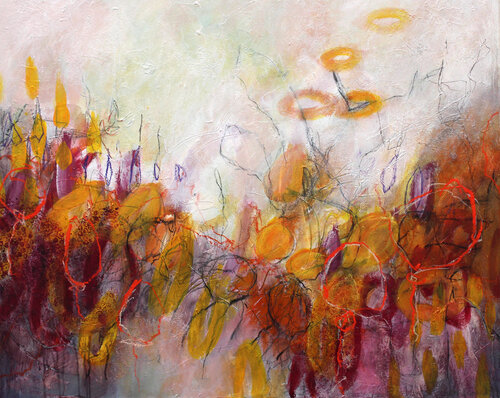 Herbstliches Rascheln di Gerti Papesch, Pittura in vendita su Singulart