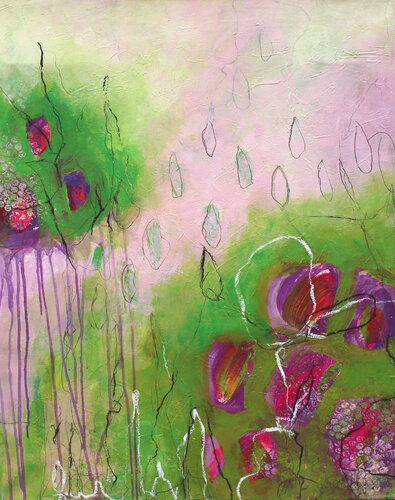 Auf der Frühlingswiese by Gerti Papesch, Painting for Sale on Singulart