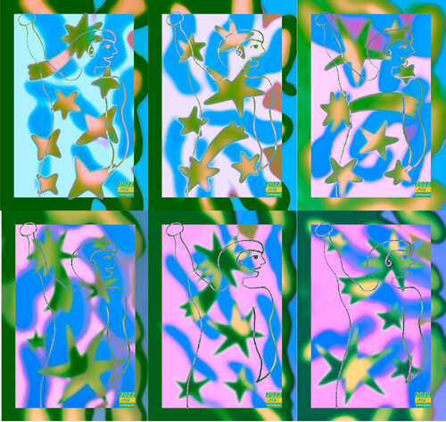 Meta Freddie M 6 parted Ensemble Nr. 1 van Silke Wolff, Digitaal te koop op Singulart