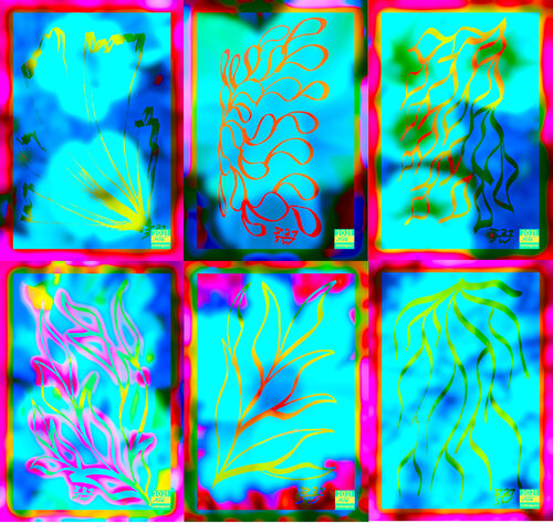 Meta Jungle 6 parted Ensemble Nr. 2 van Silke Wolff, Digitaal te koop op Singulart
