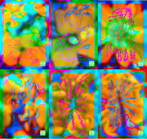 Meta Jungle 6 parted Ensemble Nr. 3 van Silke Wolff, Digitaal te koop op Singulart