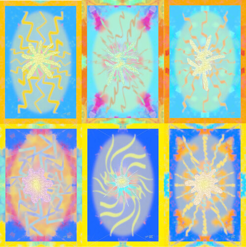 Para Climate Improve 6 parted Ensemble Nr. 3 van Silke Wolff, Digitaal te koop op Singulart