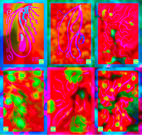 Meta Jungle 6 parted Ensemble Nr. 6 van Silke Wolff, Digitaal te koop op Singulart