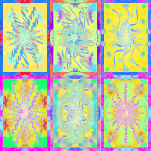 Para Climate Improve 6 parted Ensemble Nr. 6 van Silke Wolff, Digitaal te koop op Singulart