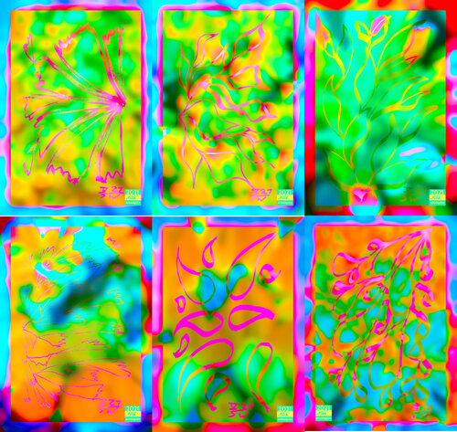 Meta Jungle 6 parted Ensemble Nr. 7 van Silke Wolff, Digitaal te koop op Singulart