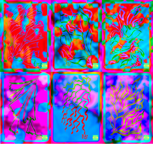 Meta Jungle 6 parted Ensemble Nr. 9 van Silke Wolff, Digitaal te koop op Singulart