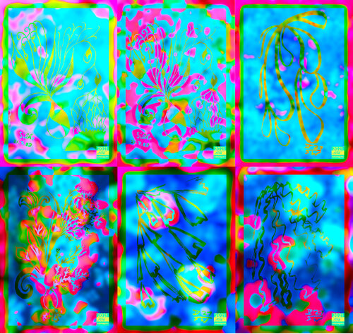 Meta Jungle 6 parted Ensemble Nr. 11 van Silke Wolff, Digitaal te koop op Singulart