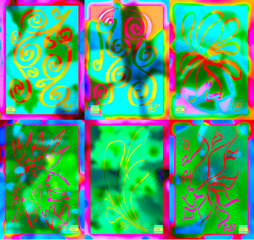 Meta Jungle 6 parted Ensemble Nr. 12 van Silke Wolff, Digitaal te koop op Singulart