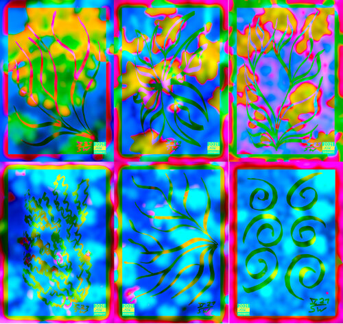 Meta Jungle 6 parted Ensemble Nr. 13 van Silke Wolff, Digitaal te koop op Singulart