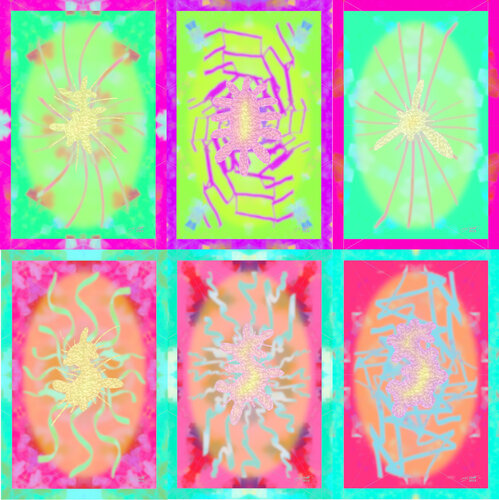 Para Climate Improve 6 parted Ensemble Nr. 13 van Silke Wolff, Digitaal te koop op Singulart