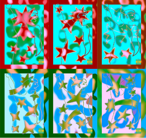 Meta Freddie M 6 parted Ensemble Nr. 14 van Silke Wolff, Digitaal te koop op Singulart