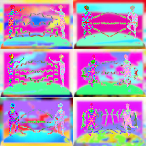 Para Beaming 6 parted Ensemble Nr. 2 van Silke Wolff, Digitaal te koop op Singulart