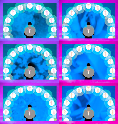Supra Aura Brighten Up 6 parted Ensemble Nr. 3 van Silke Wolff, Digitaal te koop op Singulart