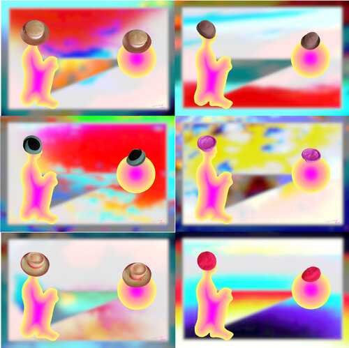 Para Transformation 6 parted Ensemble Nr. 3 van Silke Wolff, Digitaal te koop op Singulart