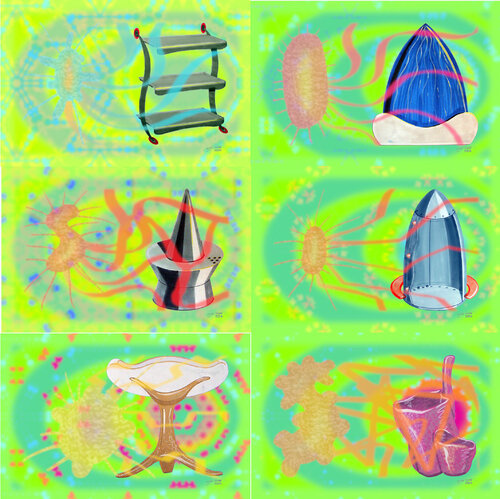 PSI Thing 6 parted Ensemble Nr. 3 van Silke Wolff, Digitaal te koop op Singulart