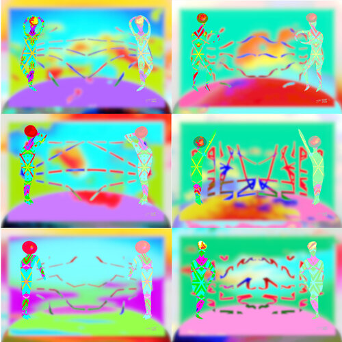 Para Beaming 6 parted Ensemble Nr. 5 van Silke Wolff, Digitaal te koop op Singulart