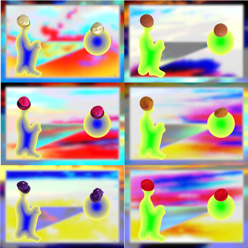 Para Transformation 6 parted Ensemble Nr. 8 van Silke Wolff, Digitaal te koop op Singulart