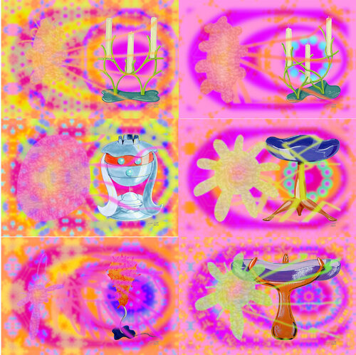PSI Thing 6 parted Ensemble Nr. 9 van Silke Wolff, Digitaal te koop op Singulart