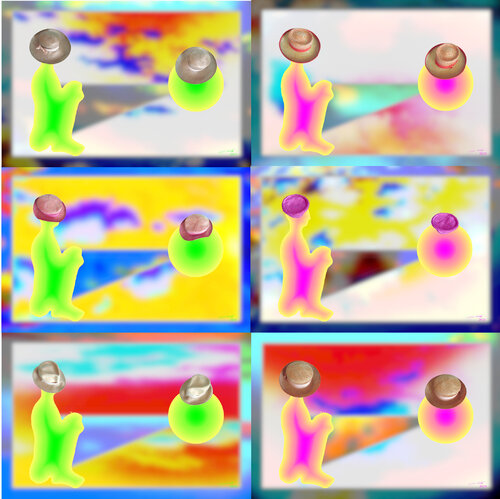 Para Transformation 6 parted Ensemble Nr. 14 van Silke Wolff, Digitaal te koop op Singulart