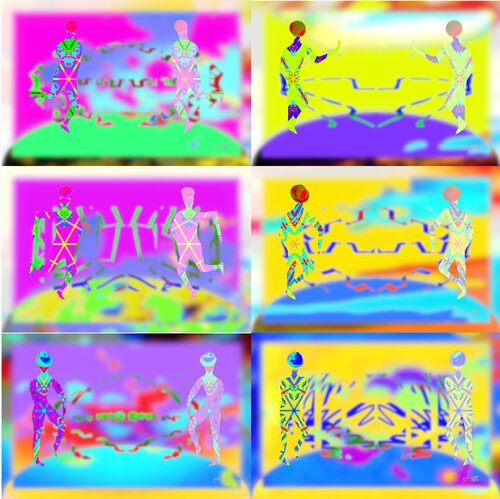 Para Beaming 6 parted Ensemble Nr. 15 van Silke Wolff, Digitaal te koop op Singulart