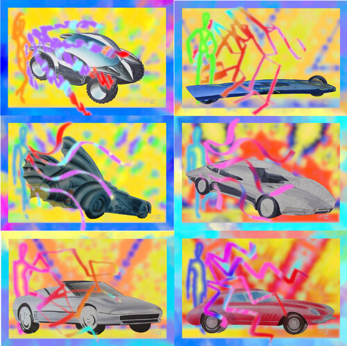 Para Conjure Car 6 parted Ensemble No. 1 van Silke Wolff, Digitaal te koop op Singulart