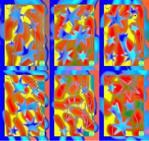 Meta Freddie 6 parted Ensemble No. 2 van Silke Wolff, Digitaal te koop op Singulart