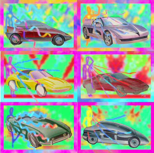 Para Conjure Car 6 parted Ensemble No. 4 van Silke Wolff, Digitaal te koop op Singulart