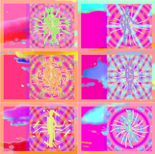 Supra Soul Appears 6 parted Ensemble No. 4 van Silke Wolff, Digitaal te koop op Singulart