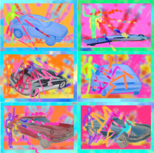 Para Conjure Car 6 parted Ensemble No. 9 van Silke Wolff, Digitaal te koop op Singulart