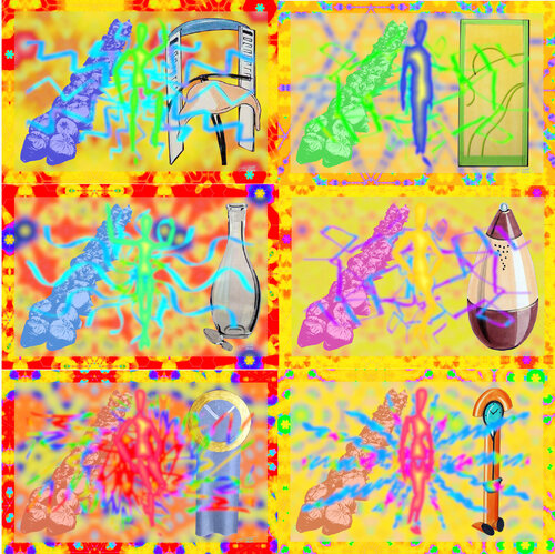 PSI Recycling 6 parted Ensemble No. 9 van Silke Wolff, Digitaal te koop op Singulart