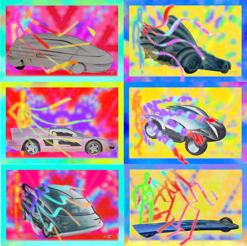 Para Conjure Car 6 parted Ensemble No. 10 van Silke Wolff, Digitaal te koop op Singulart