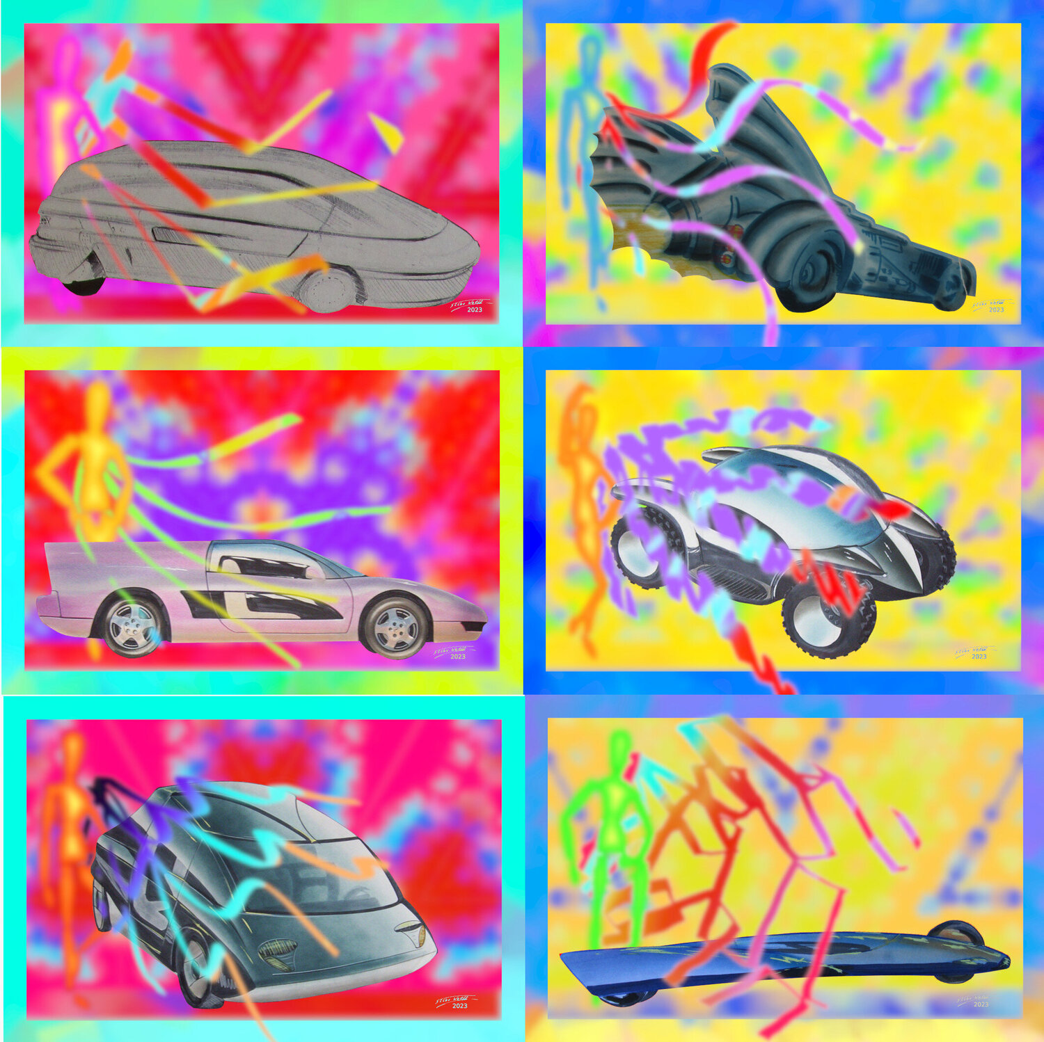 Para Conjure Car 6 parted Ensemble No. 10 Silke Wolff Digital for sale