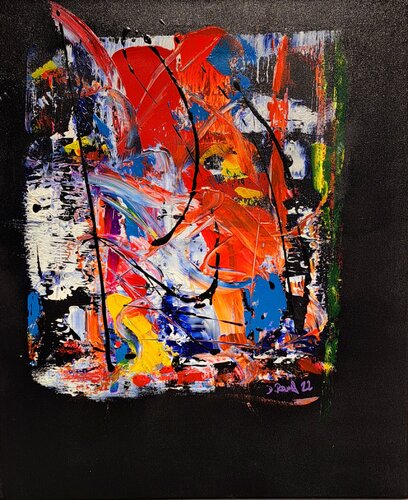 Abstracción de arte profundo D17/23 van Diego Ramos, Schilderij te koop op Singulart