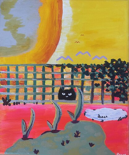 CatVenture van Eva Zauner, Schilderij te koop op Singulart