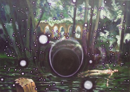 Parallel Universe / Black Hole von Anne-Tjerk Mante, Malerei kaufen auf Singulart