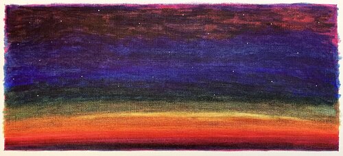 On the edge of night von Anne-Tjerk Mante, Malerei kaufen auf Singulart