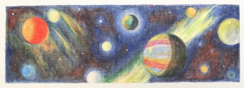 Watching lightyears di Anne-Tjerk Mante, Pittura in vendita su Singulart