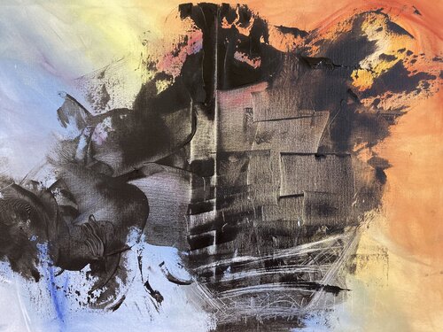 Abstrakte Malerei: Odyssey von Sara-Lena Moellenkamp, Malerei kaufen auf Singulart