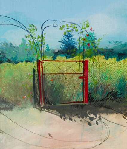 Inbetween - Coffee and Cake de Susie Wright, Pintura a la venta en Singulart