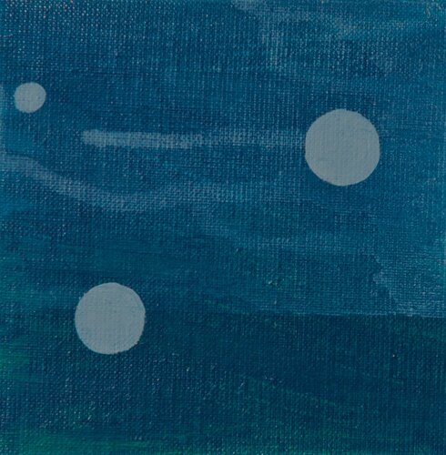 Earth Day - Many moons van Susie Wright, Schilderij te koop op Singulart