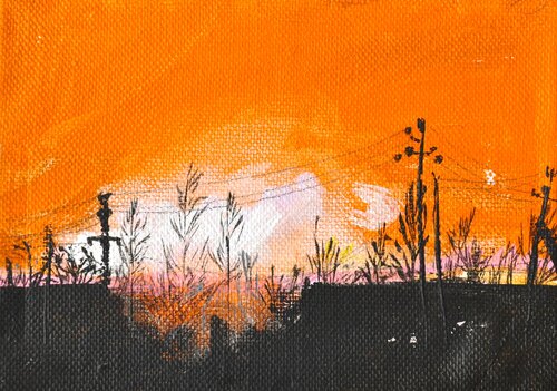 Unnatural history - Lithuania pipline explosion par Susie Wright, Peinture en vente sur Singulart