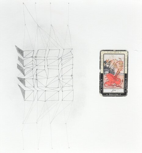 Fire - Tyranny - Strength van Susie Wright, Werk op papier te koop op Singulart