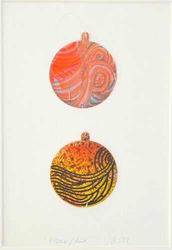 Omicron Volcano - Flame / Awe by Susie Wright, Work on Paper for Sale on Singulart