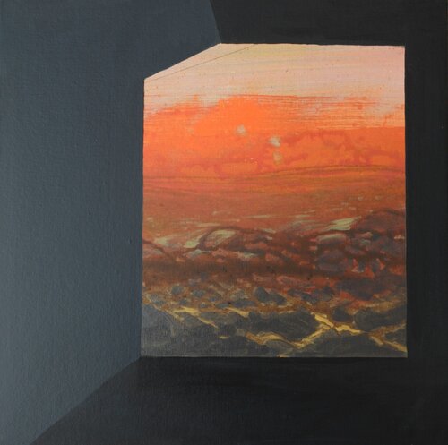 Earth Day - Furnace van Susie Wright, Schilderij te koop op Singulart
