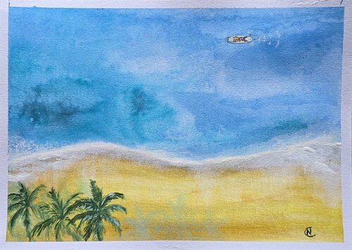 Catch that wave by Camila Noris, Painting for Sale on Singulart