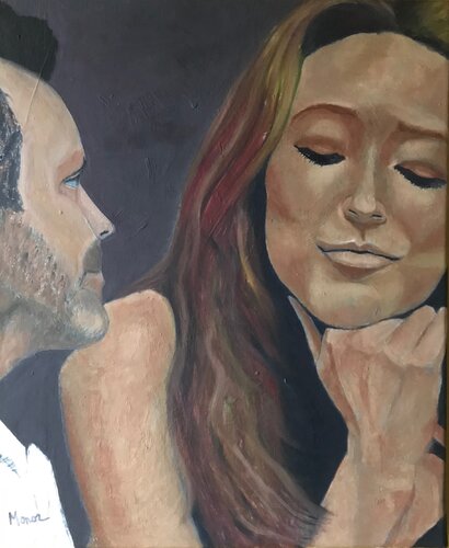 Homme Femme V di Franck Maunoury, Pittura in vendita su Singulart