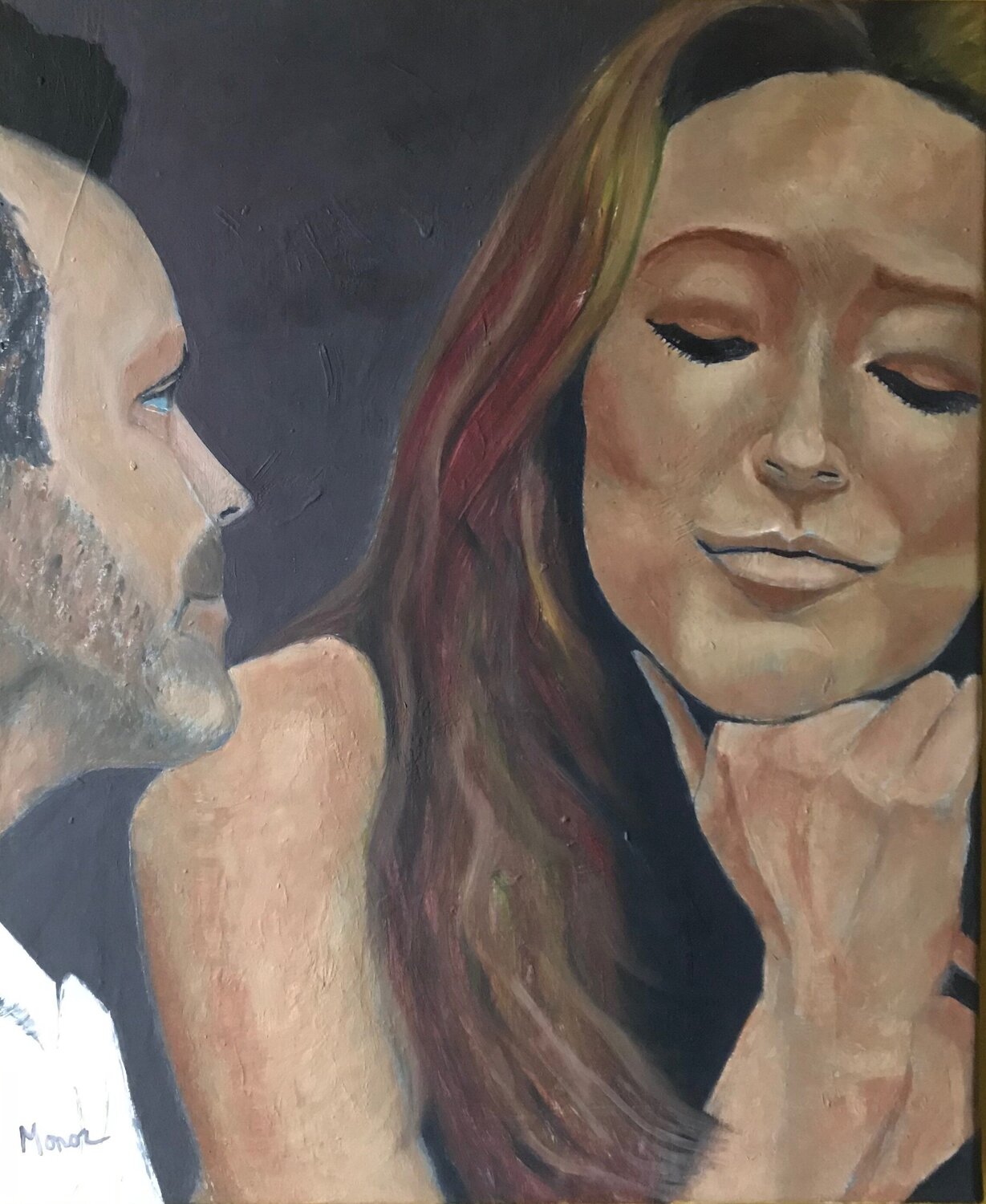 Homme Femme V Franck Maunoury Originalgemälde zu verkaufen